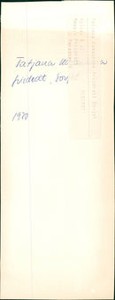 Tatjana Kazankina - Vintage Photograph