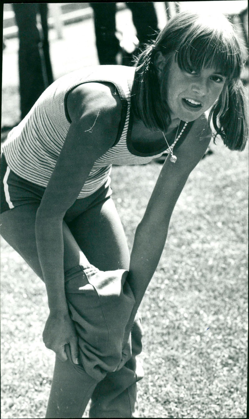 Lilian Karlsson, friidrott, Dalasjö, Vilhelmina - Vintage Photograph