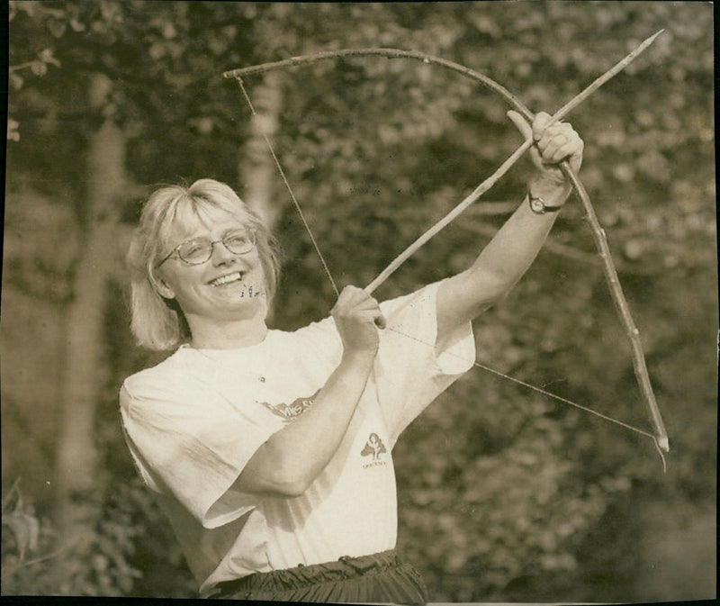 Birgitta Båga, maraton, lagledare Skellefteå AIK - Vintage Photograph