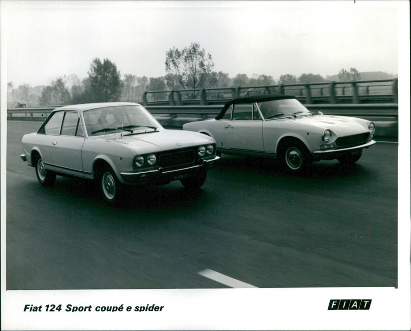 Fiat 124 Sport Coupe and Fiat 124 Sport Spider - Vintage Photograph