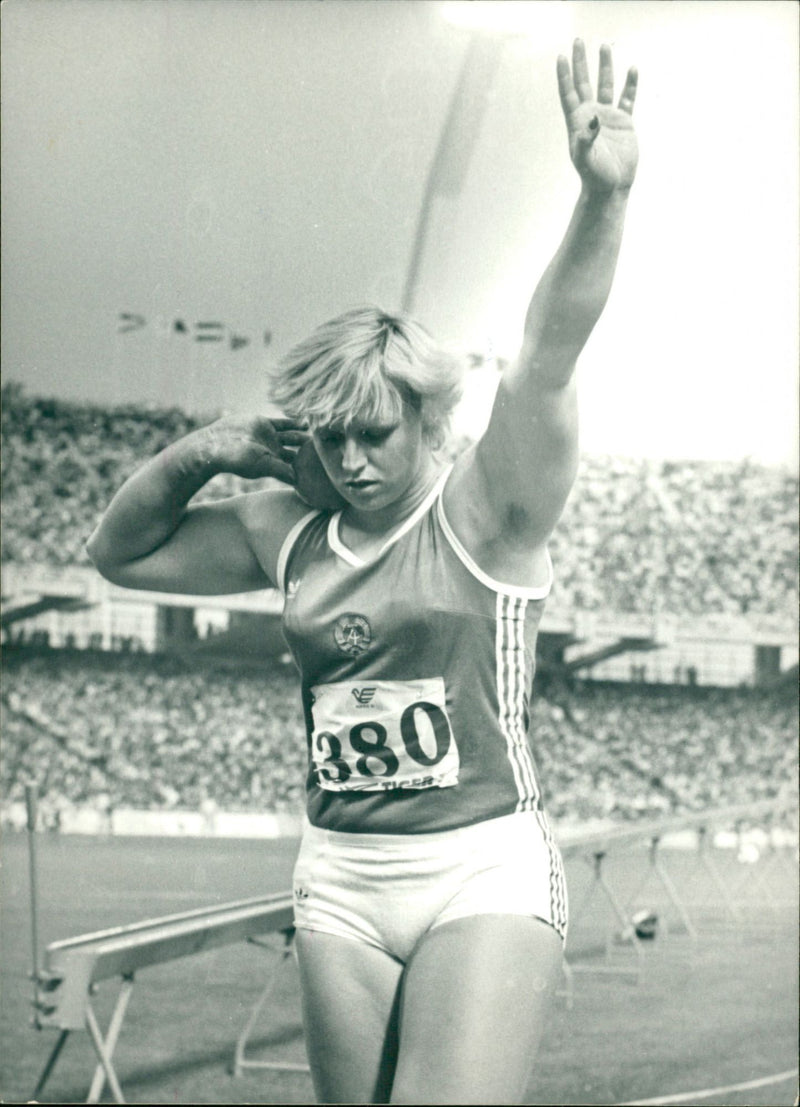 Ilona Slupaniek, friidrott DDR - Vintage Photograph