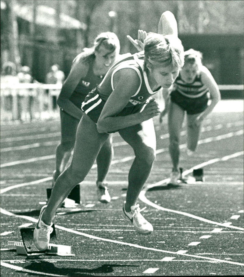 Monica Strand, friidrott - Vintage Photograph