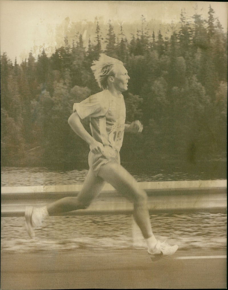 Lars-Gunnar Skoog, maraton Nordmalings IF - Vintage Photograph