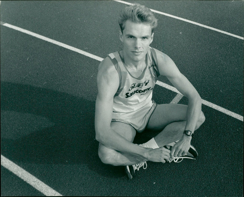 Mikael Svensson, friidrott Umeå - Vintage Photograph