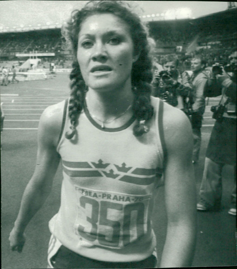 Linda Haglund, Friidrott, Europa Mästerskapet i Prag - Vintage Photograph