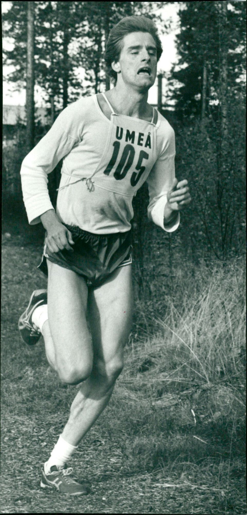 Kjell Lundgren, cross country, IFK Umeå - Vintage Photograph