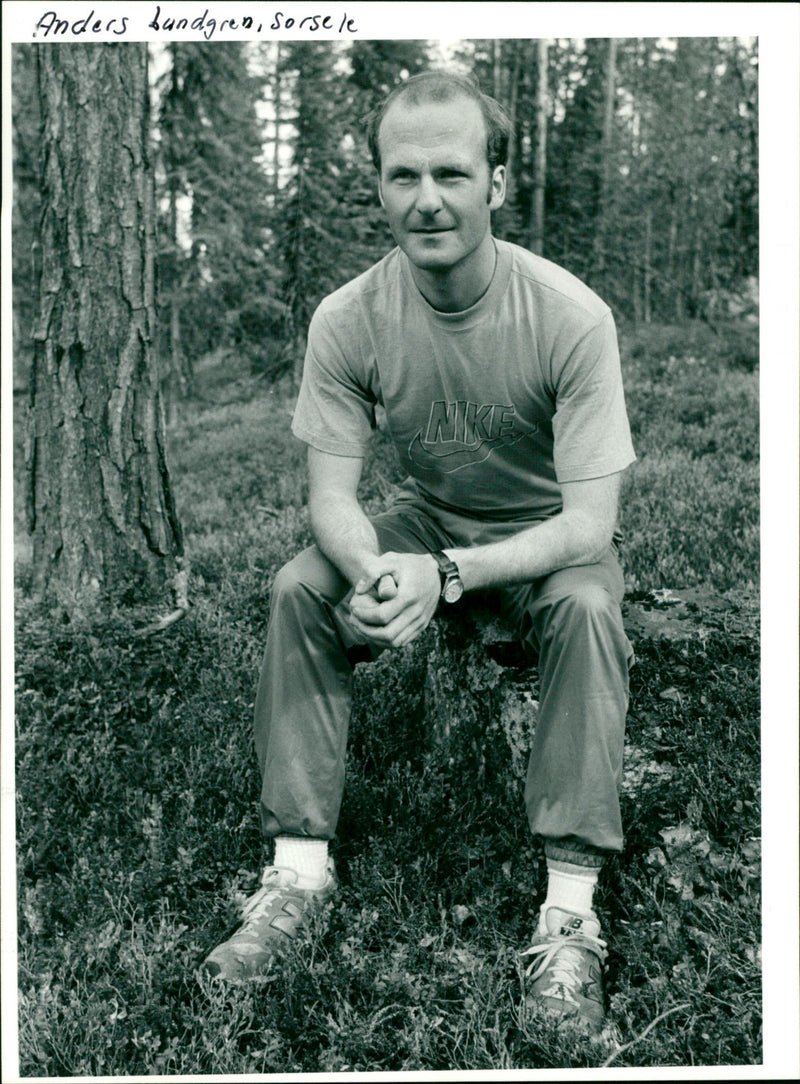 Anders Lundgren, marathon, Sorsele - Vintage Photograph