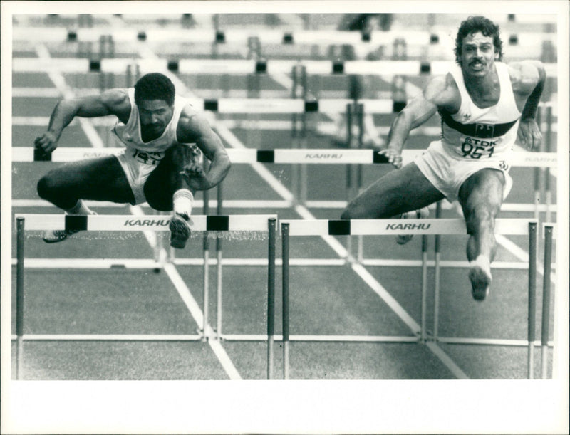 Daley Thompson and Jürgen Hingsen - Vintage Photograph