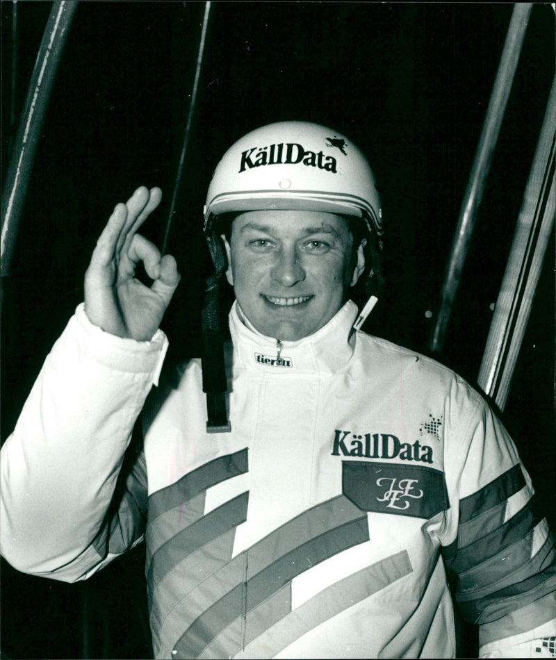 Jan-Erik Eriksson, travkusk Umeå - Vintage Photograph