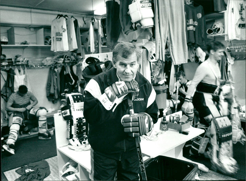 Rolf Jäger, tränare IF Björklöven Umeå - Vintage Photograph