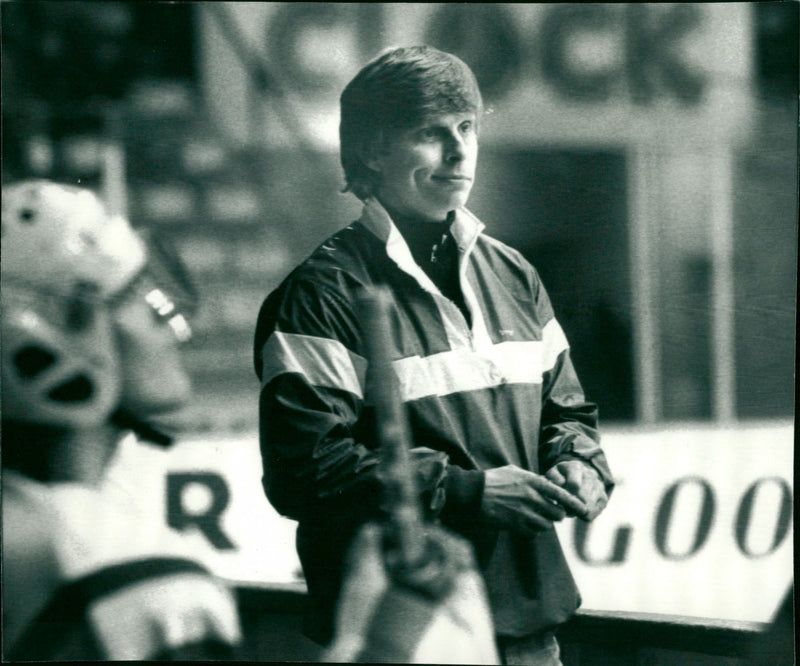 Hans "Virus" Lindberg, SM-final AIK - Björklöven på Hovet - Vintage Photograph