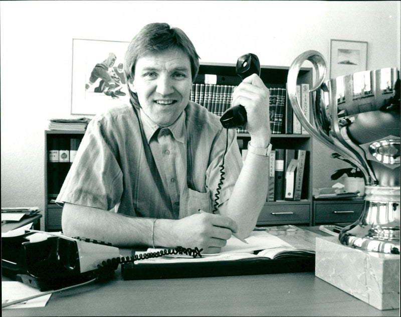 Hasse Edlund, sportchef Björklöven Umeå - Vintage Photograph