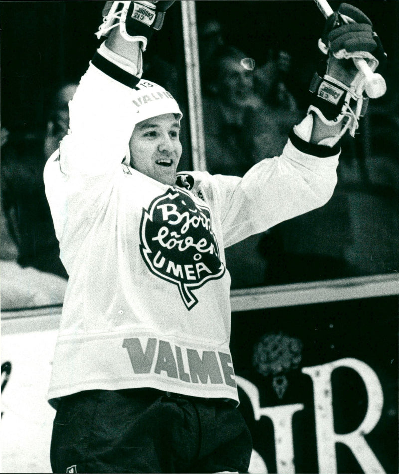 Hans Edlund, ishockey IF Björklöven Umeå - Vintage Photograph