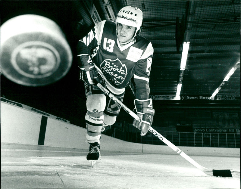 Hans Edlund, ishockey IF Björklöven - Vintage Photograph