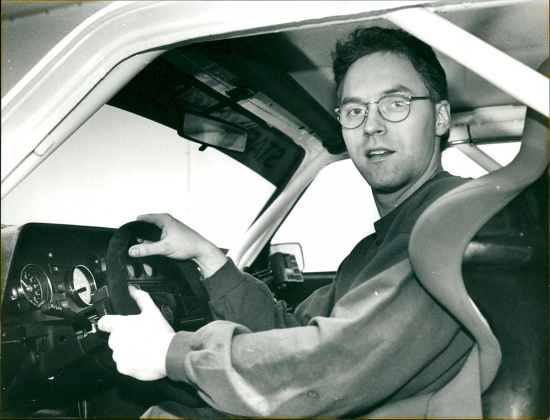 Anders Nilsson, rally - Vintage Photograph
