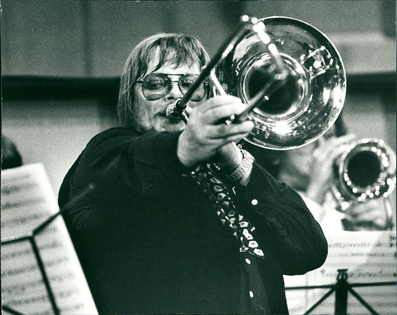 Peter Herbolzeimer jazz musician. - Vintage Photograph