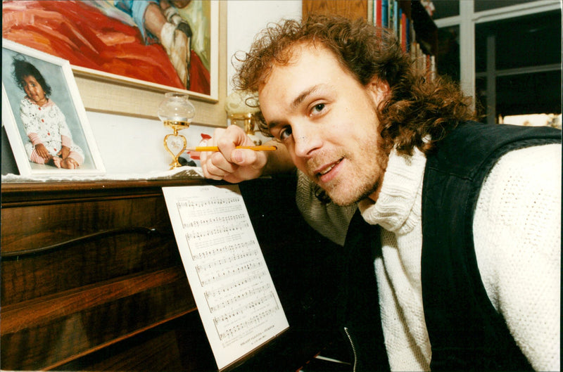 Jan Höglund singer music. - Vintage Photograph