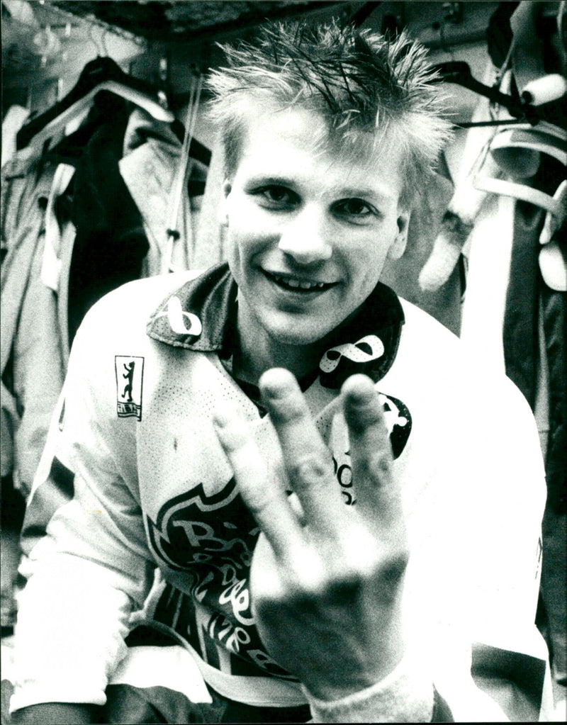 Lars-Gunnar Pettersson, ishockey Björklöven - Vintage Photograph