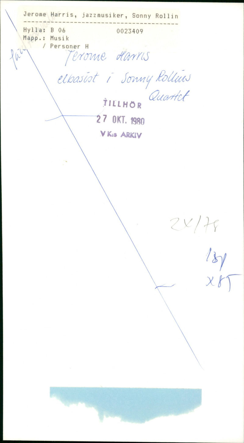 Jerome Harris - Vintage Photograph