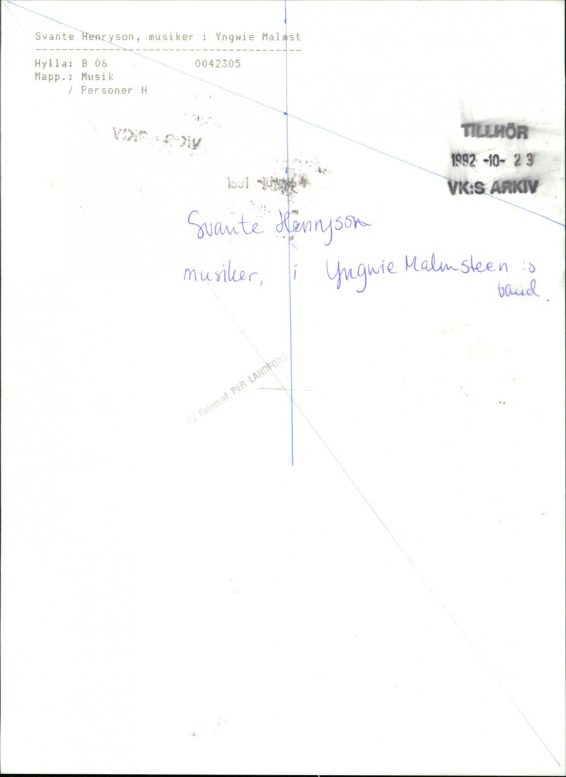 Svante Henryson - Vintage Photograph