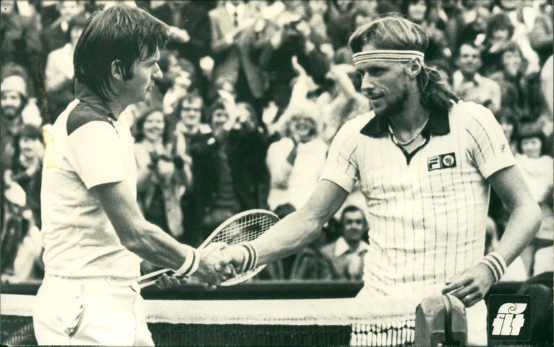 Björn Borg and Jimmy Connors - Vintage Photograph