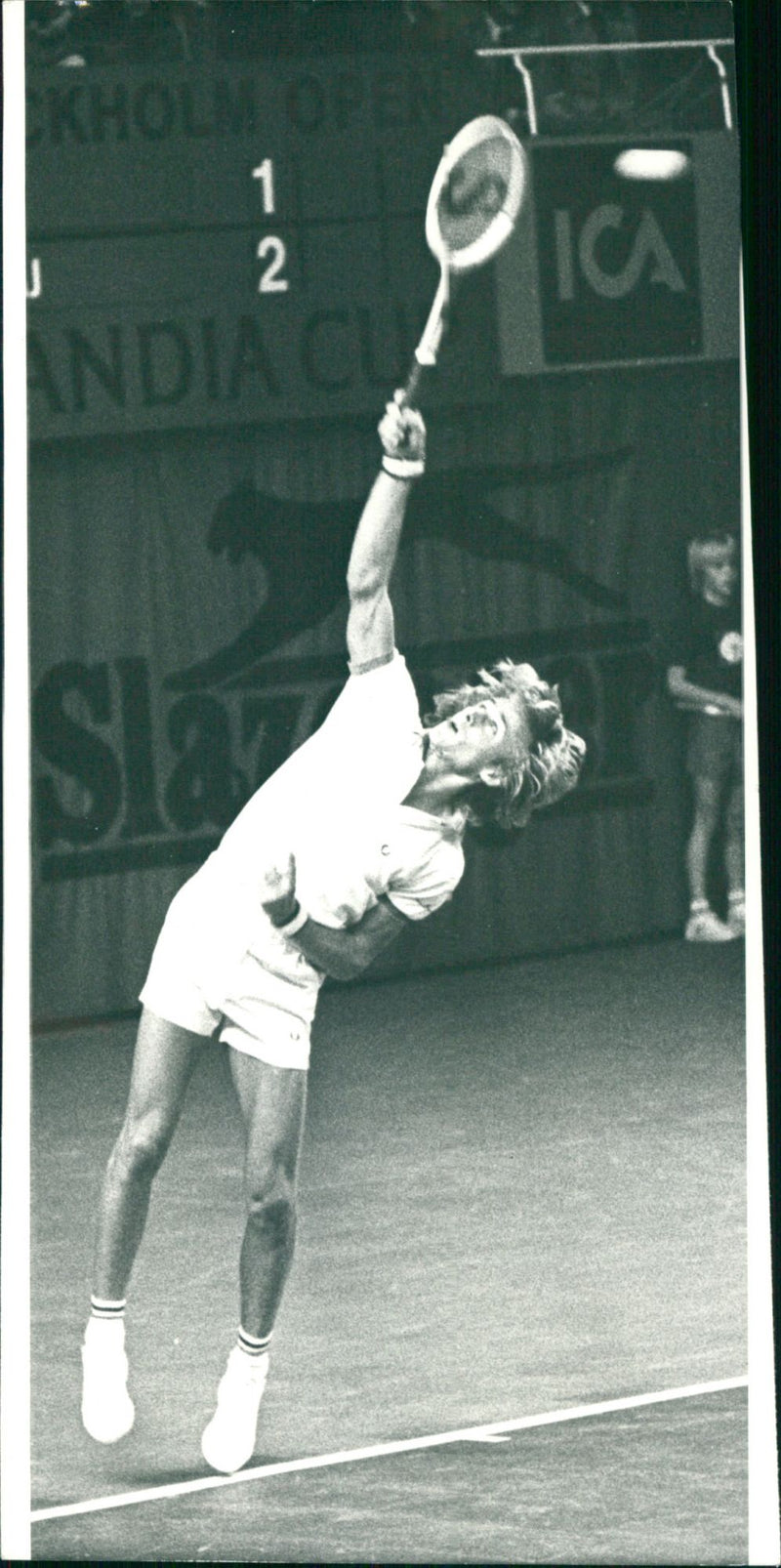 Björn Borg in action - Vintage Photograph