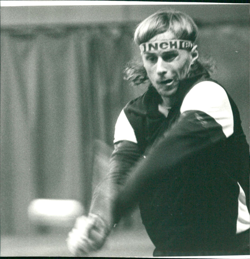 Björn Borg in action - Vintage Photograph