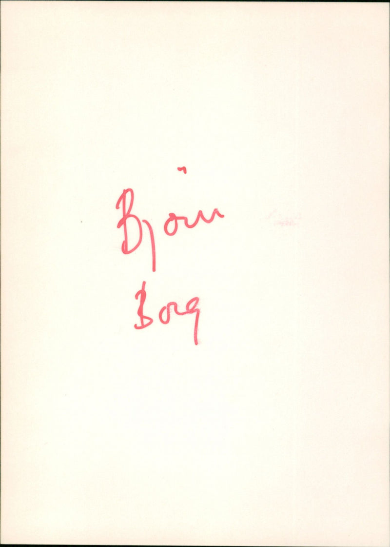 Björn Borg - Vintage Photograph