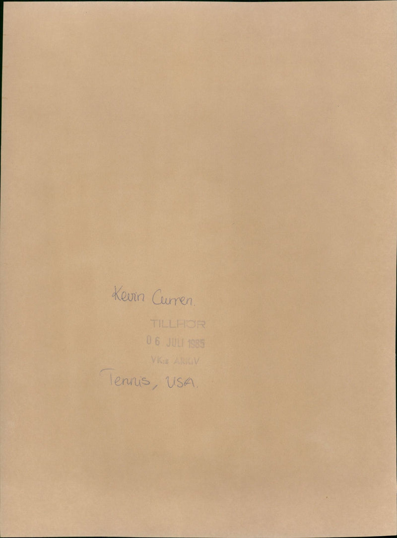 Kevin Curren, tennisspelare USA, Wimbledon - Vintage Photograph