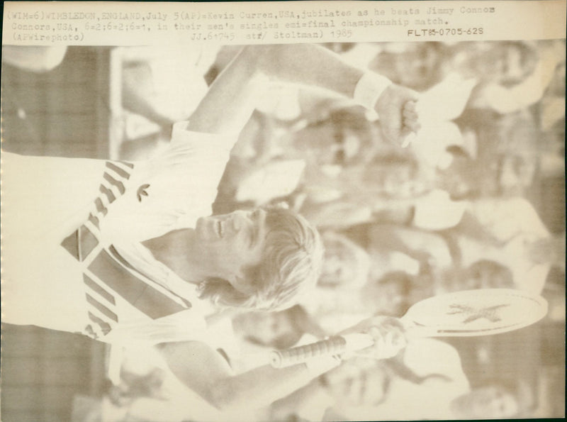 Kevin Curren, tennisspelare USA, Wimbledon - Vintage Photograph