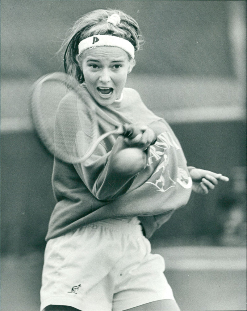 Helen Fransson, tennisspelare Umeå TK - Vintage Photograph