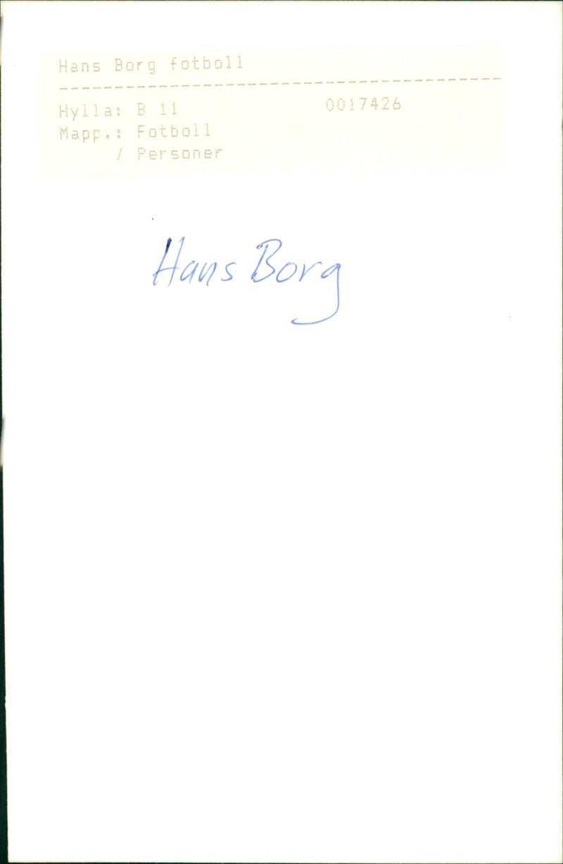 Hans Borg - Vintage Photograph
