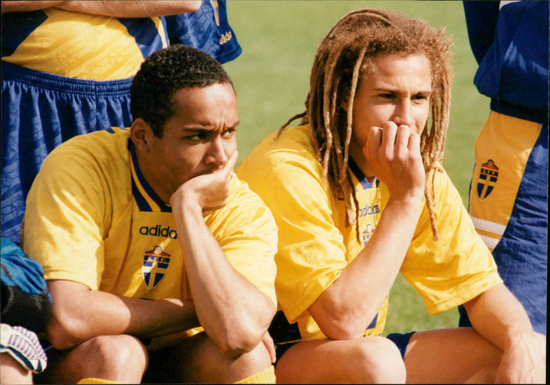 Martin Dahlin and Henrik Larsson - Vintage Photograph