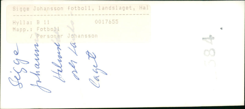 Sigge Johansson - Vintage Photograph