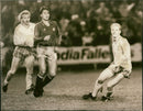 Anders Palmér, Svenska fotbollslandslaget. Match Sverige - Spanien - Vintage Photograph