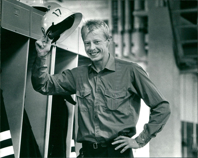 Åke Strandgren, fotbollsspelare Sandåkers SK, SSK - Vintage Photograph