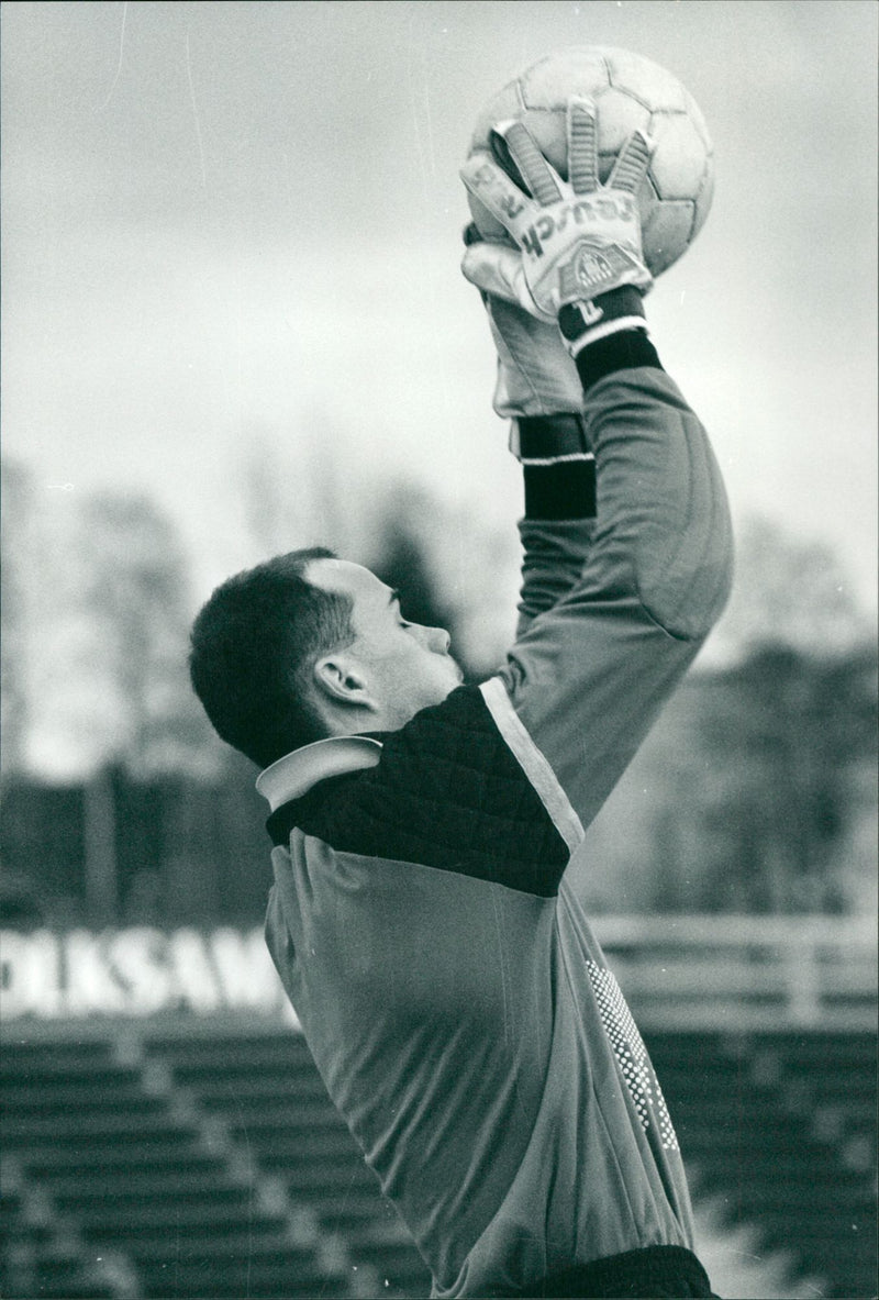 Bo Lidén, målvakt Umeå FC - Vintage Photograph