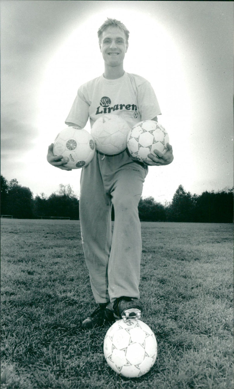 Fredrik Persson, målvakt, Vännäs AIK - Vintage Photograph