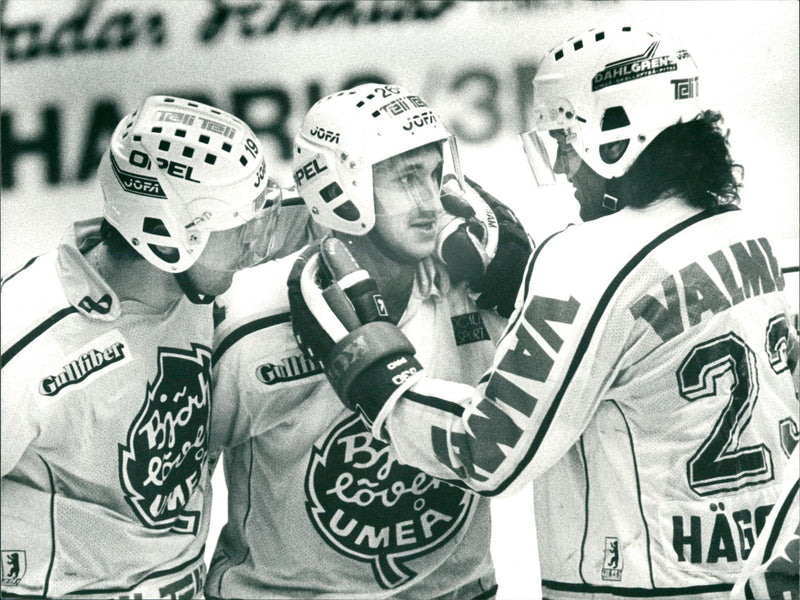 Ishockey SM-final Björklöven - Färjestad - Vintage Photograph