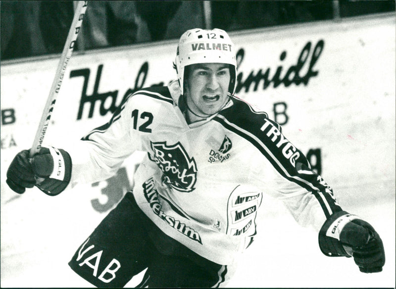 Mikael Andersson, ishockey Björklöven - Vintage Photograph