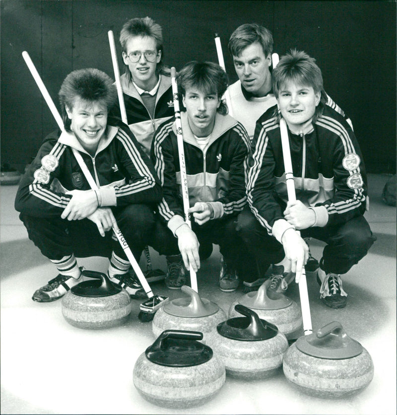 Curling - Vintage Photograph