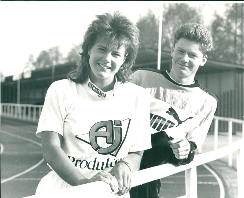 Anneli Johansson and Patrick Thavelin - Vintage Photograph