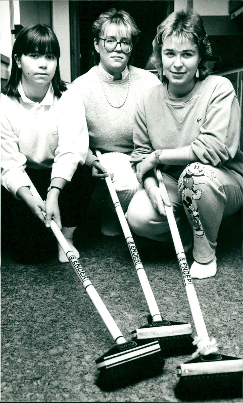 Elisabeth Persson, Eva-Lena Jonsson & Elisabeth Johansson - Vintage Photograph