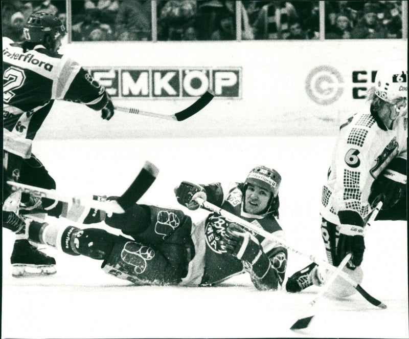 Hans Edlund, ishockey Björklöven Umeå - Vintage Photograph