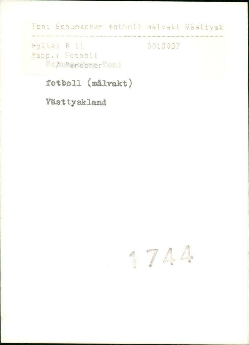 ESSE VAST SHELF FOOTBALL GERMANY GERMAN PERSONS FOLDER - Vintage Photograph