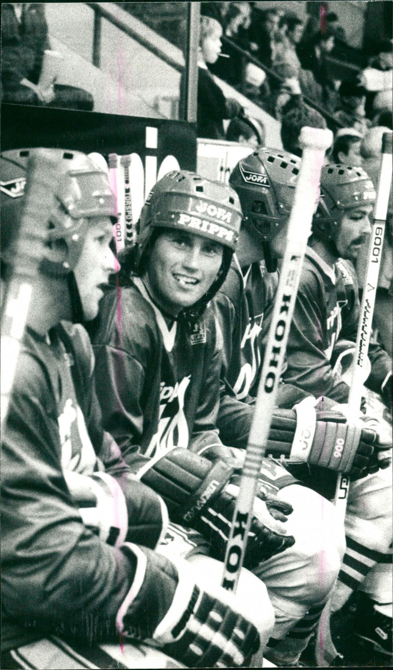 Roger Hägglund, ice hockey, Tre Kronor and Västra Frölunda - Vintage Photograph