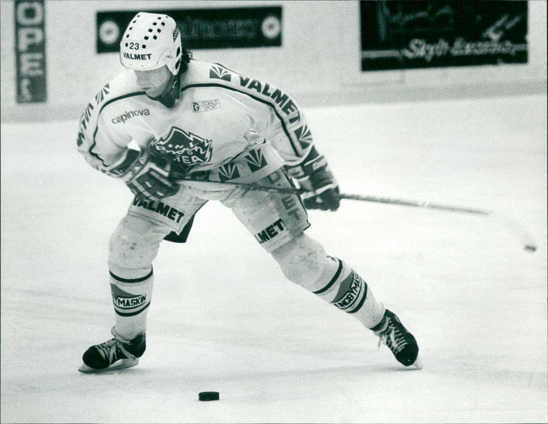 Roger Hägglund, Björklöven ishockey - Vintage Photograph
