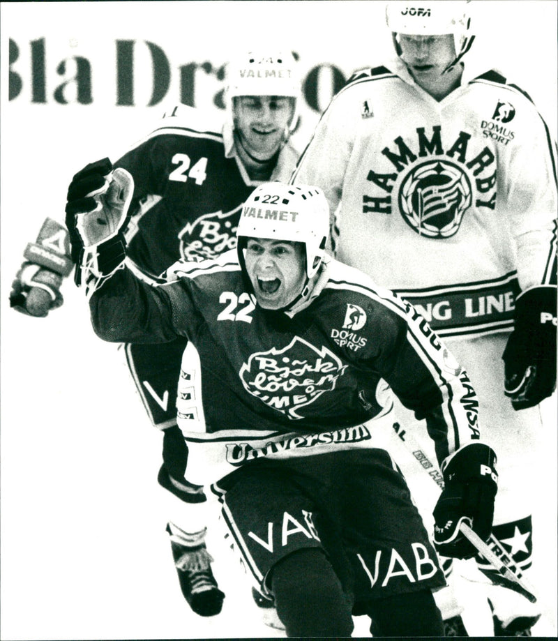 Peter "Pecka" Edström, ishockey Björklöven - Vintage Photograph