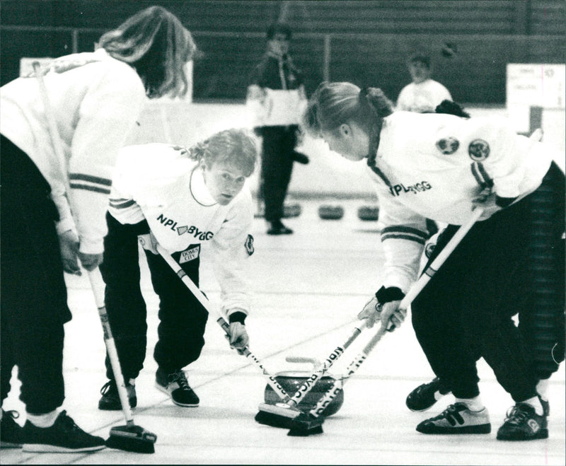Curling SM, Lag Elisabeth Johansson - Vintage Photograph