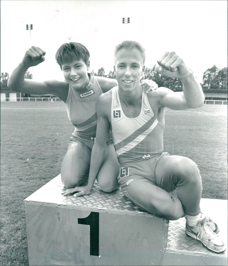 Anneli Johansson and Urban Johansson - Vintage Photograph